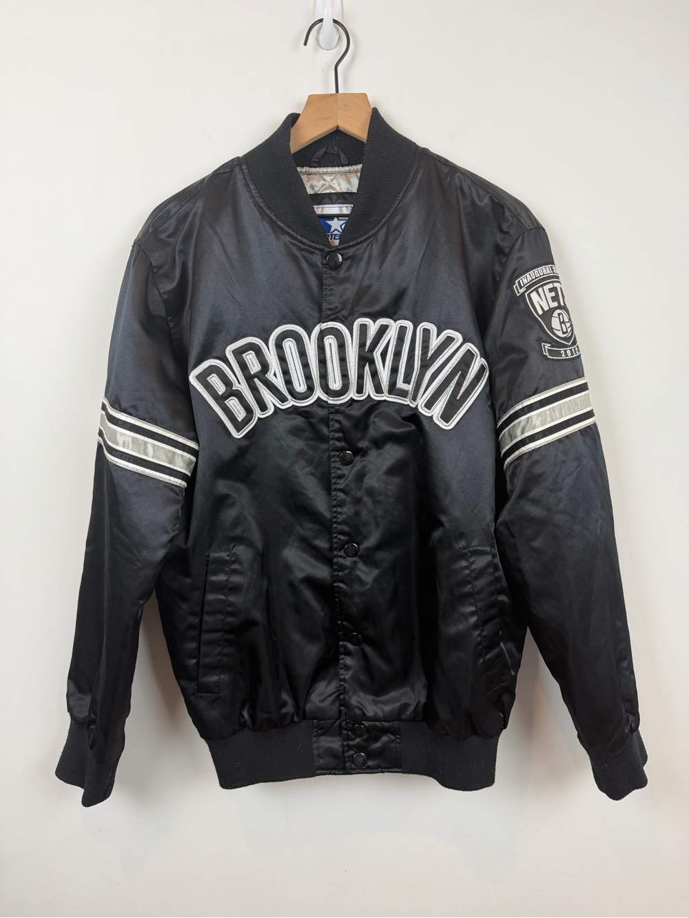 Starter Brooklyn Nets Inaugural Season 2012 Bomber Jacket